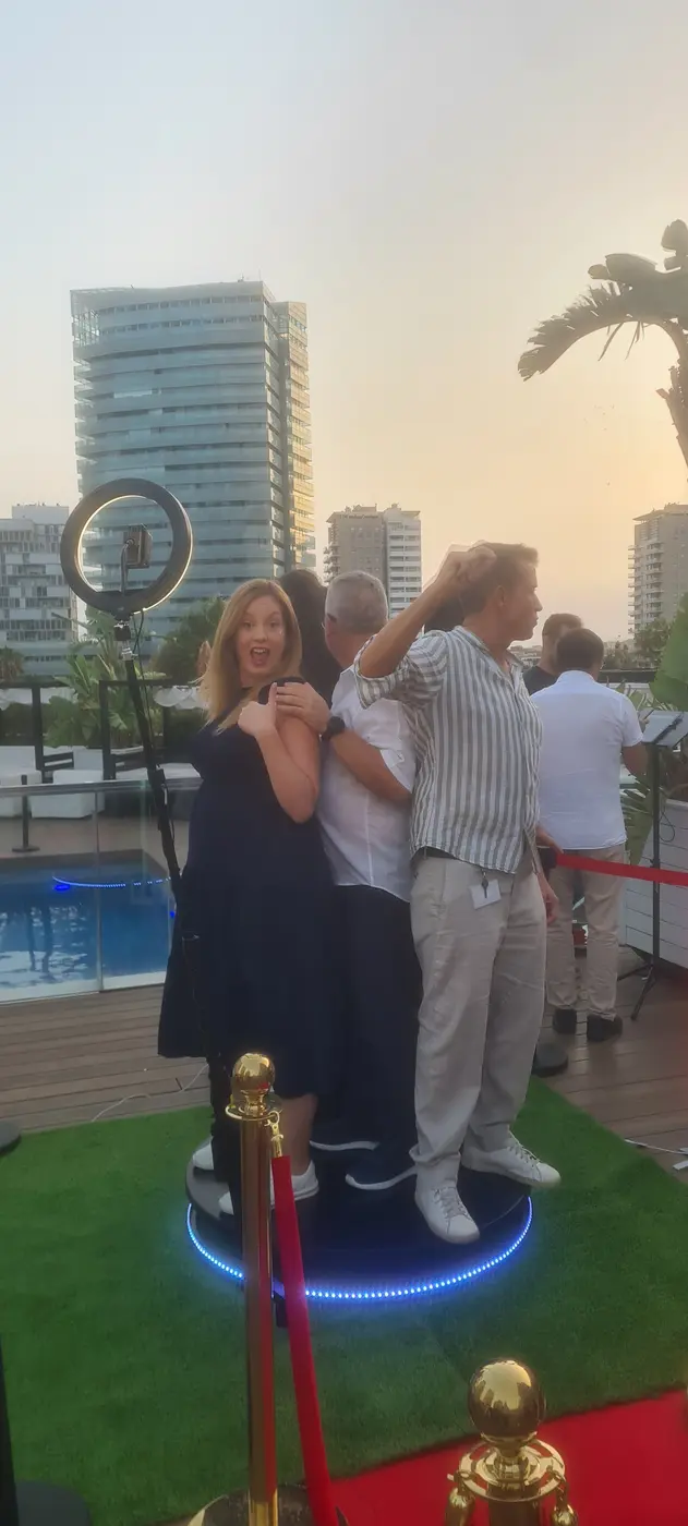 Fotomatón 360 para eventos de casino