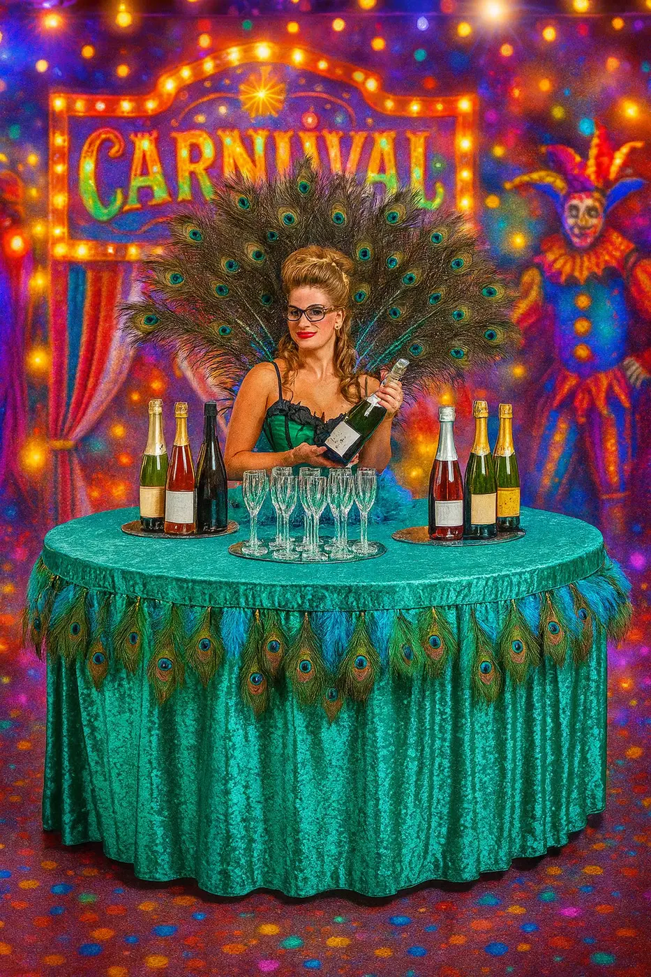Mesas Humanas para eventos de casino