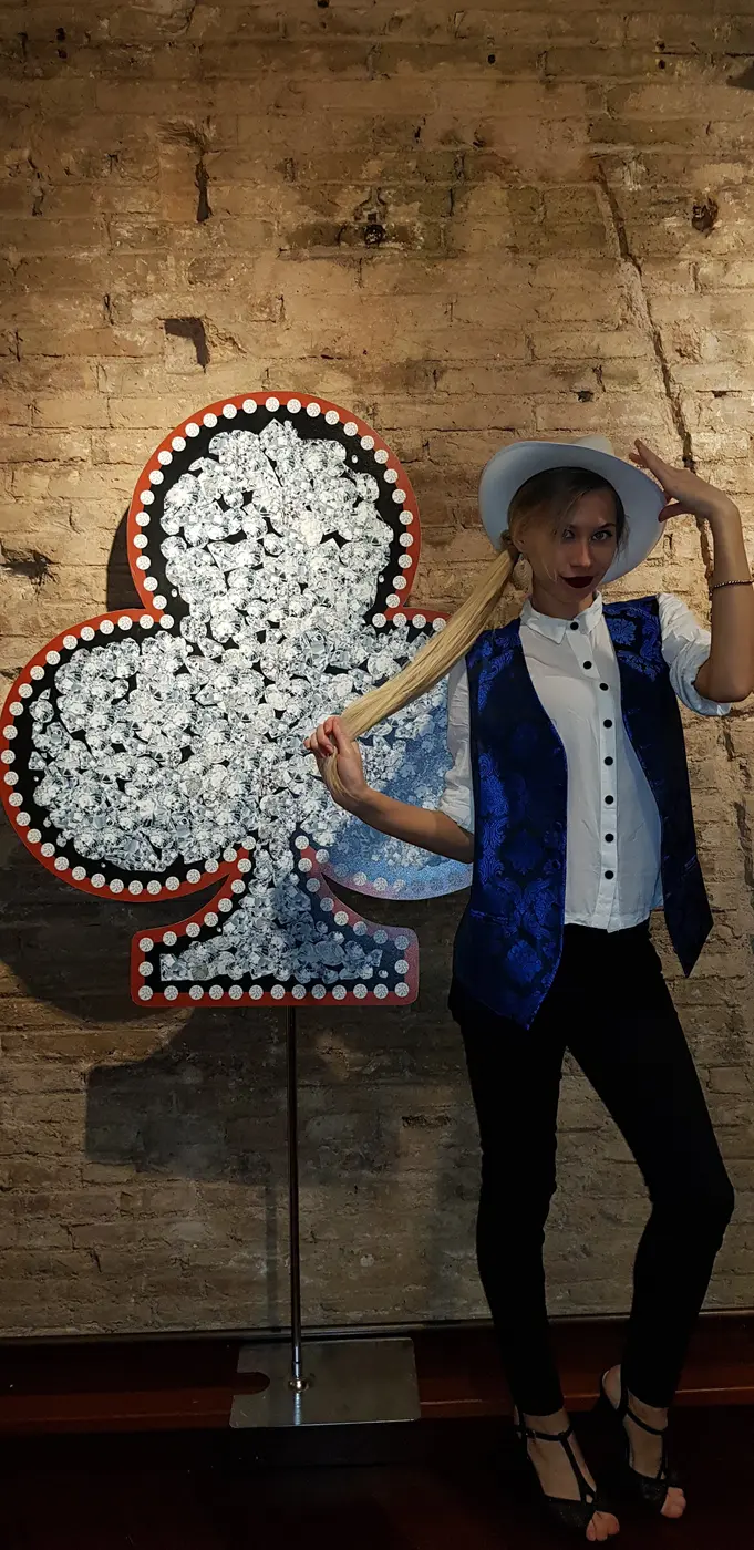 Símbolo flotante para eventos de casino