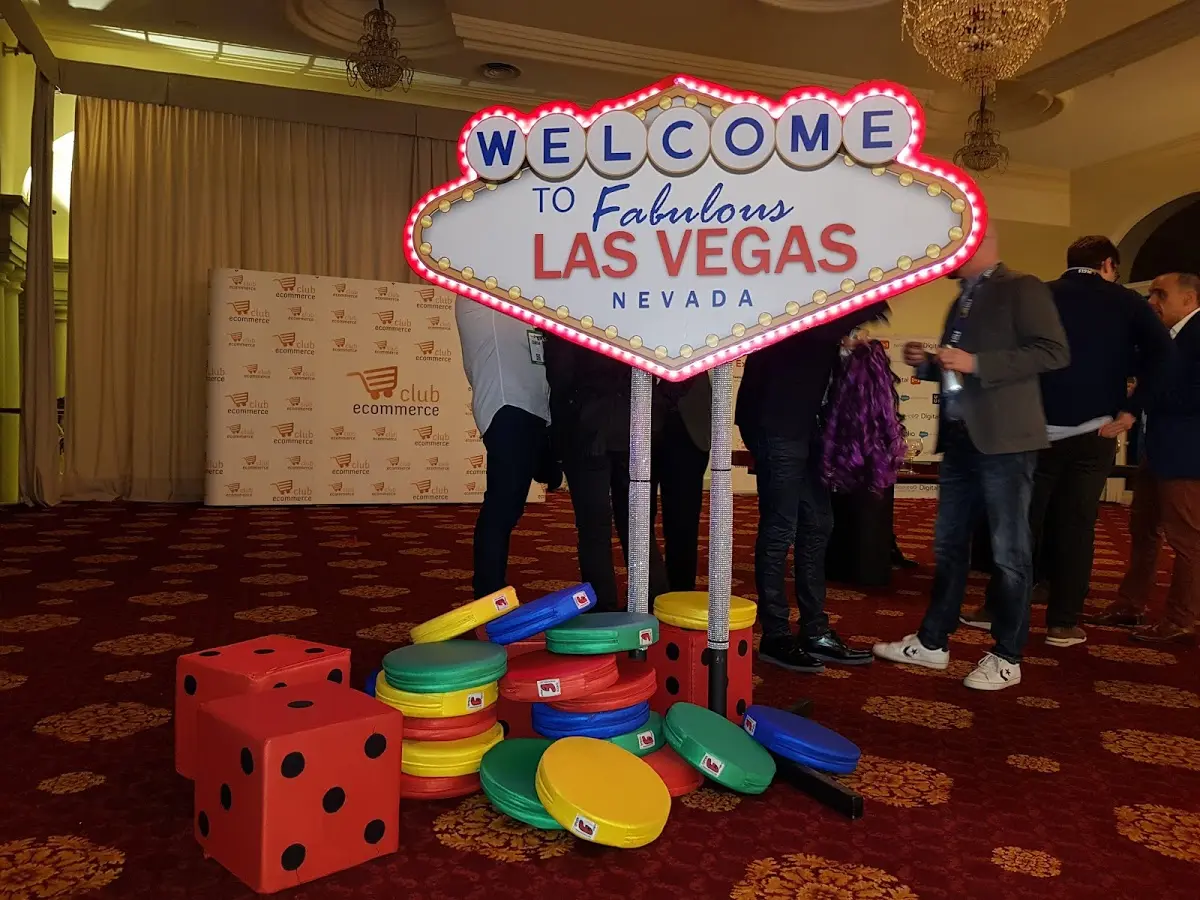 Cartel Welcome to Las Vegas para eventos de casino